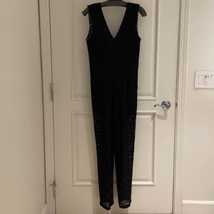MSGM Black Lace Jumpsuit